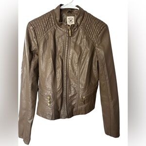 American Culture Brown Leather Jacket • NWT • Size: M